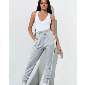 Gray puma sweatpants